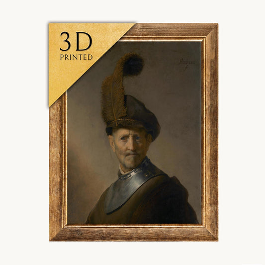 Rembrandt - An Old Man in Military Costume: 3D Textured Print