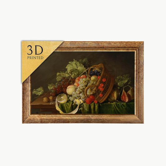 Cornelis de Heem Fruit Still Life: Textured 3D Print