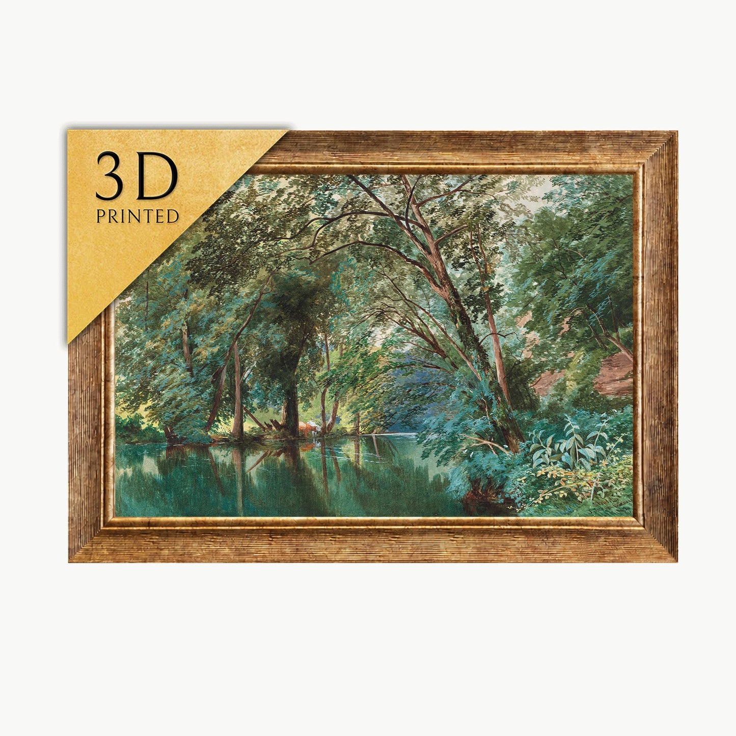 3D Printed River Frome Landscape Painting by James Jackson