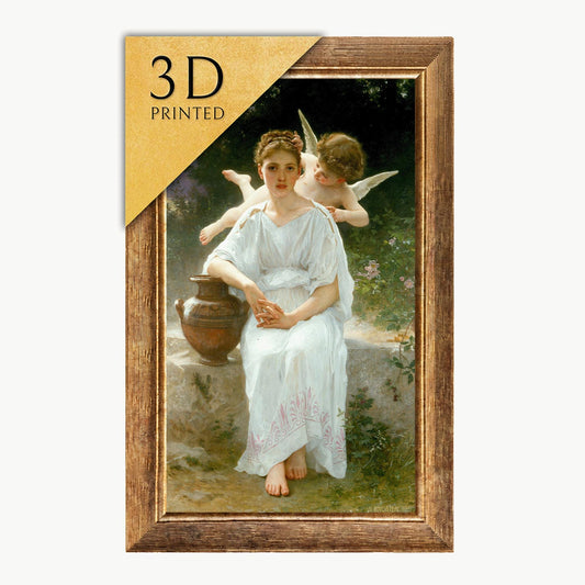William Bouguereau: Whisperings of Love - 3D Textured Print