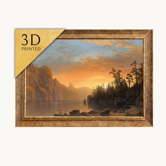 Albert Bierstadt: California Sunset 3D Textured Print