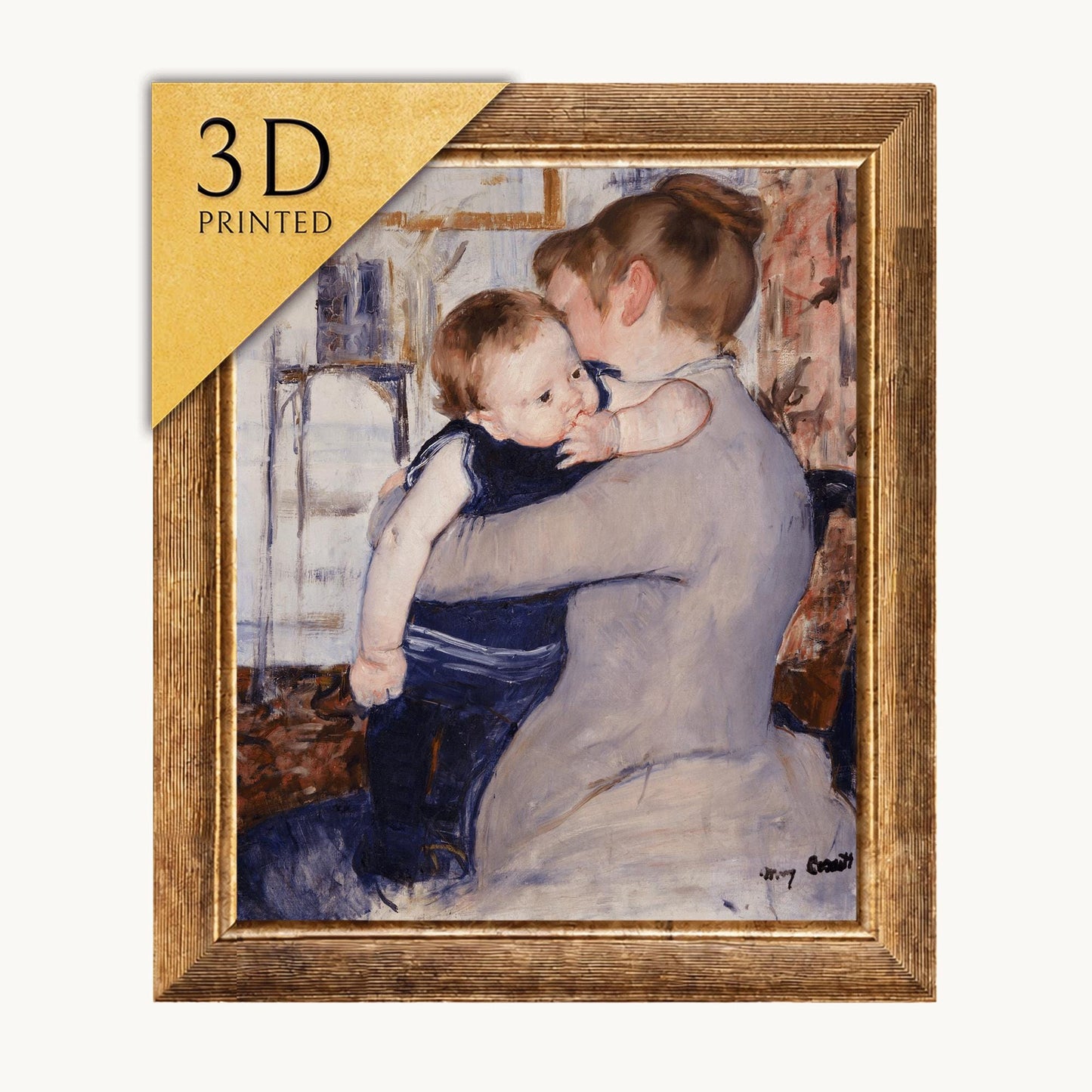 Mary Cassatt - Mother and Child 3D Textured Print