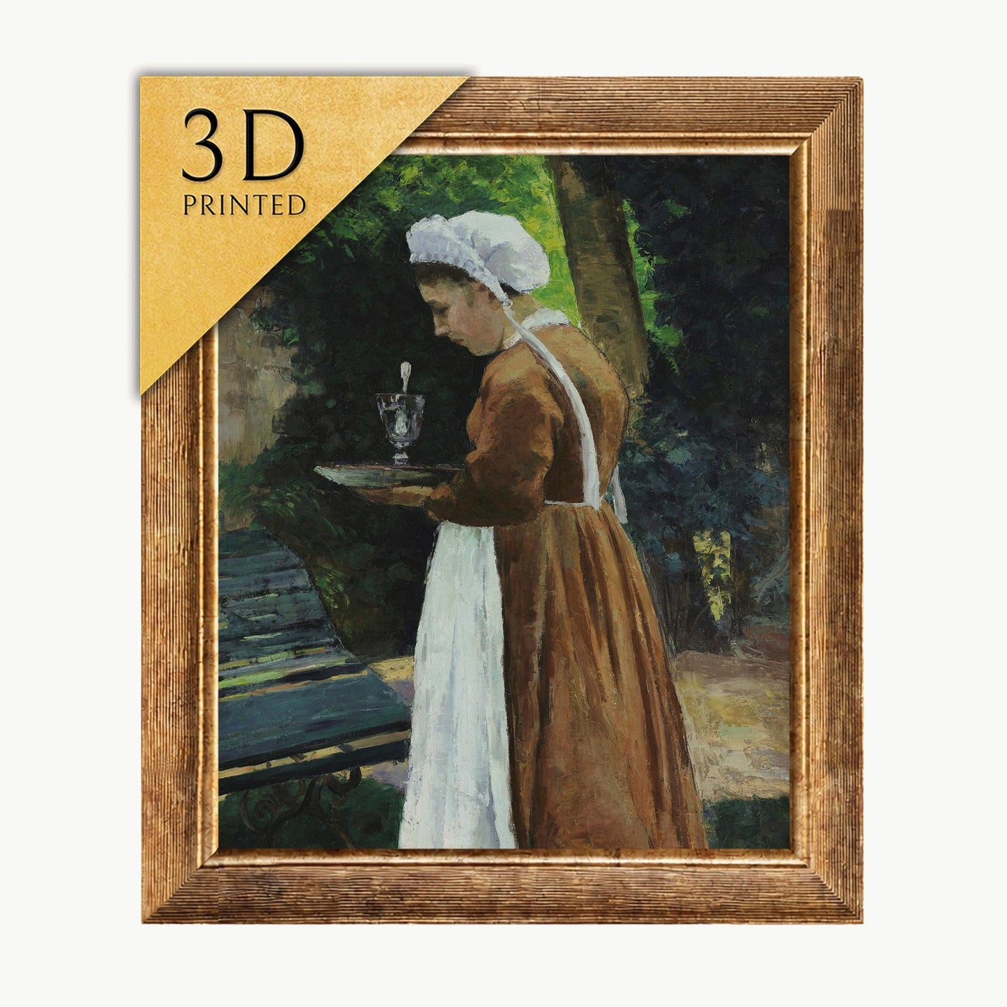 Camille Pissarro - The Maidservant: 3D Textured Print