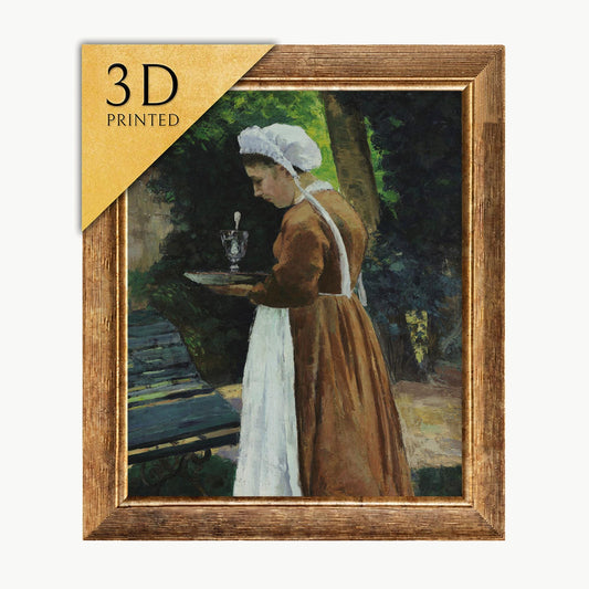 Camille Pissarro - The Maidservant: 3D Textured Print