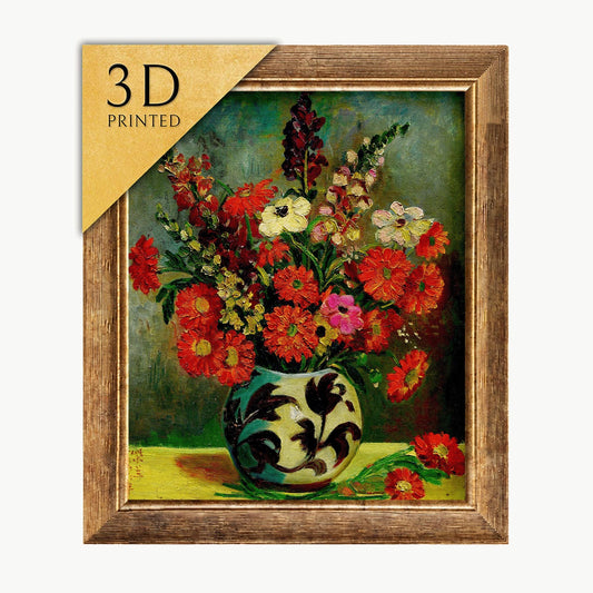 Guan Zilan - Vase of Flowers - 3D Textured Print