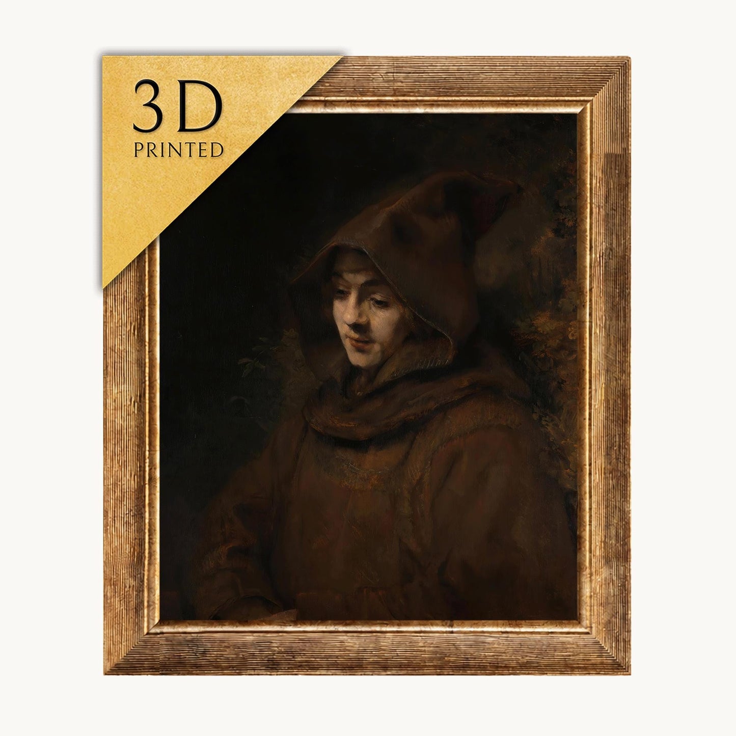 Rembrandt's Son Titus Print: 3D Textured Oil Painting Reproduction