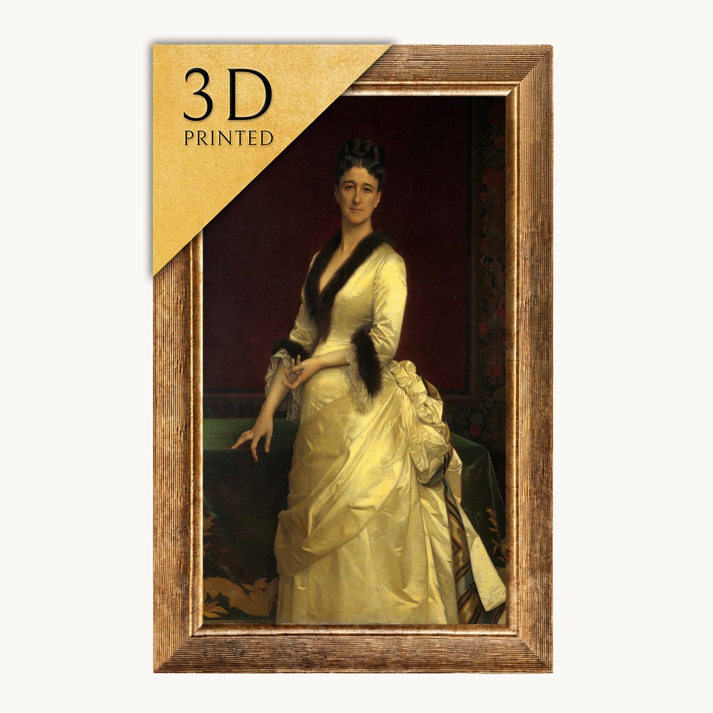 Catharine Lorillard Wolfe by Cabanel: 3D Textured Art Print