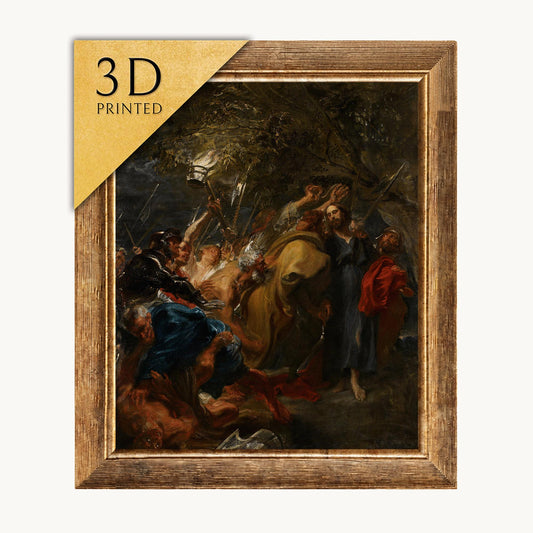 Anthony van Dyck's The Betrayal of Christ: 3D Textured Art Print