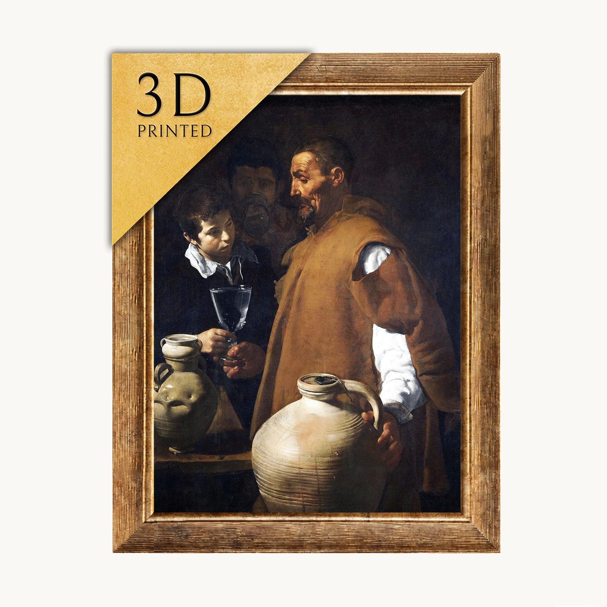 The Water of Seville by Velazquez: 3D Textured Art Print
