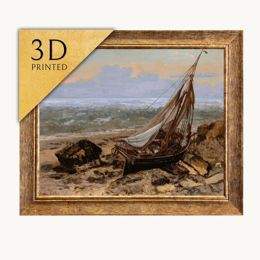 Gustave Courbet: The Fishing Boat - 3D Textured Art Print