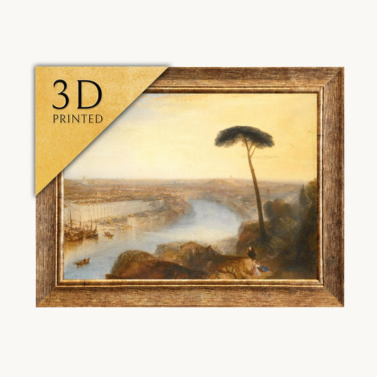 Turner Rome Print: Mount Aventine 3D Textured Reproduction