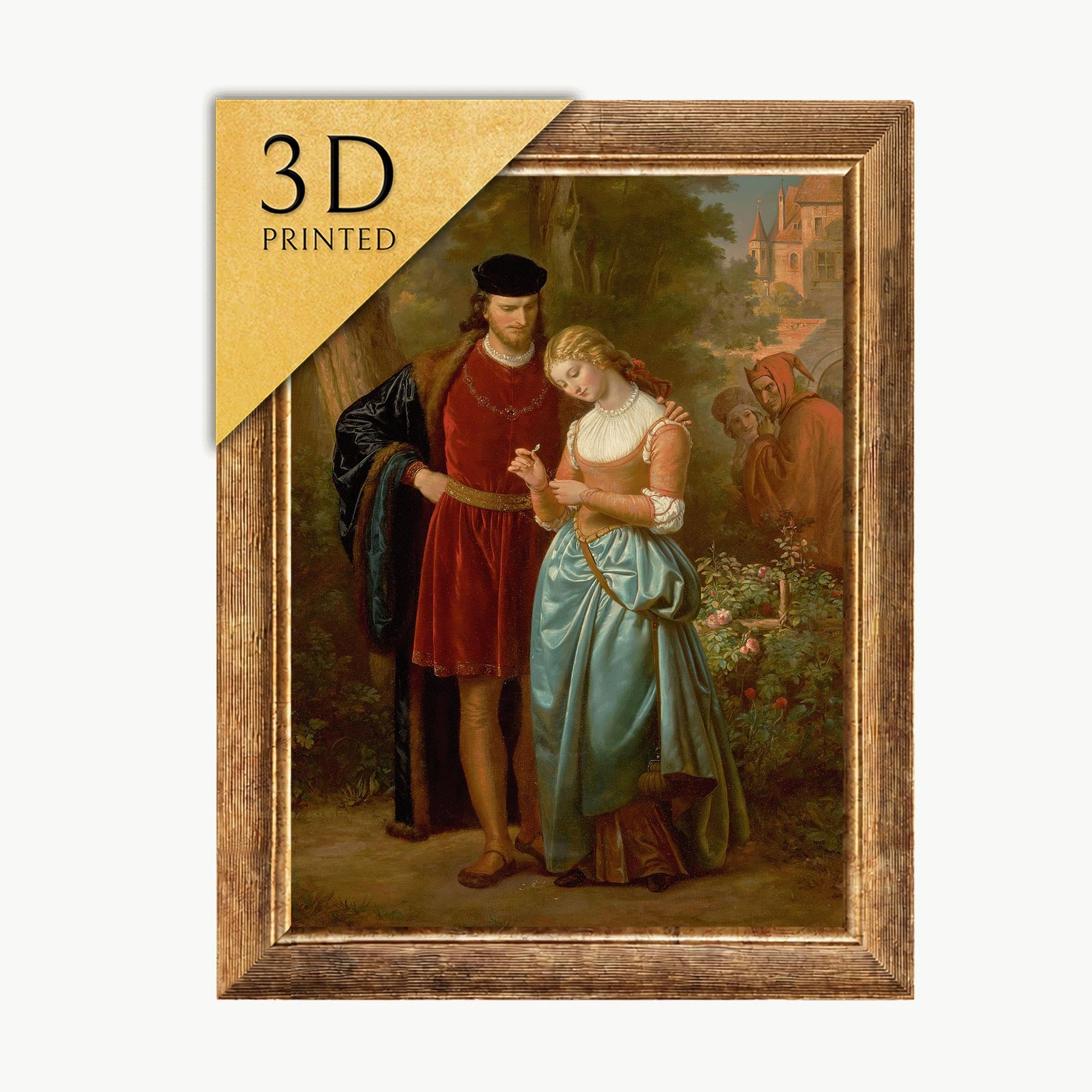 Eugen Von Blaas: Faust and Marguerite 3D Textured Art Print