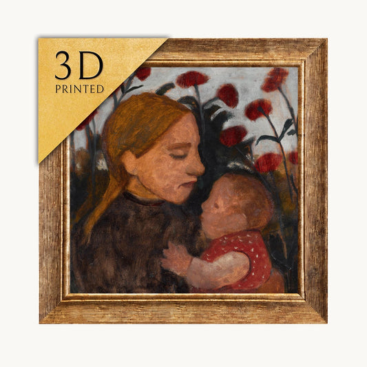 Paula Modersohn Becker - Girl with Child - 3D Textured Print