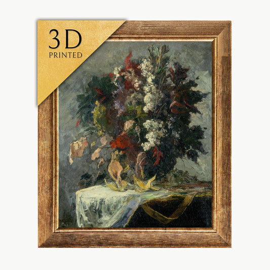 Edward Mitchell Bannister Floral Still Life: 3D Textured Print