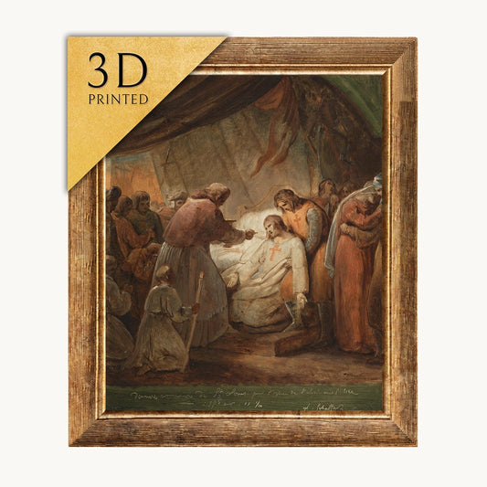 Ary Scheffer - The Last Communion of Saint Louis - 3D Textured Print