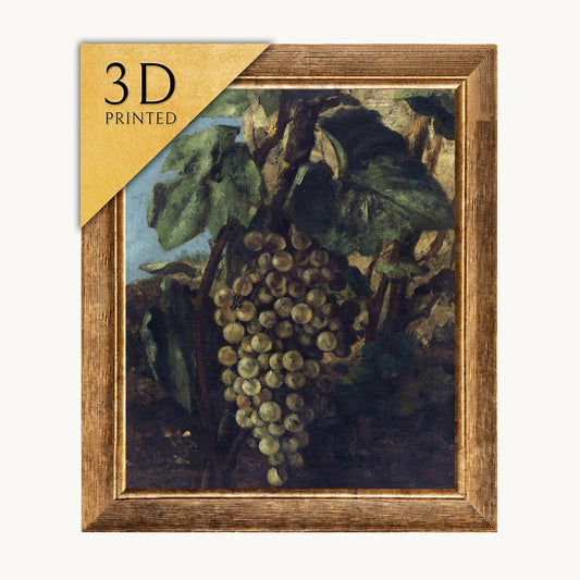 Gustave Courbet Grape Painting: Textured 3D Print