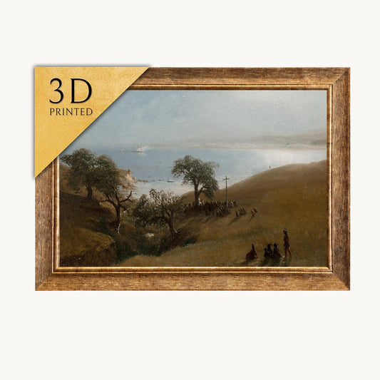 Albert Bierstadt: Study for Entrance into Monterey - 3D Textured Print