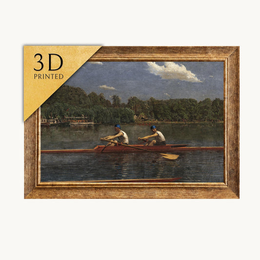 Thomas Eakins - The Biglin Brothers Racing - 3D Textured Print