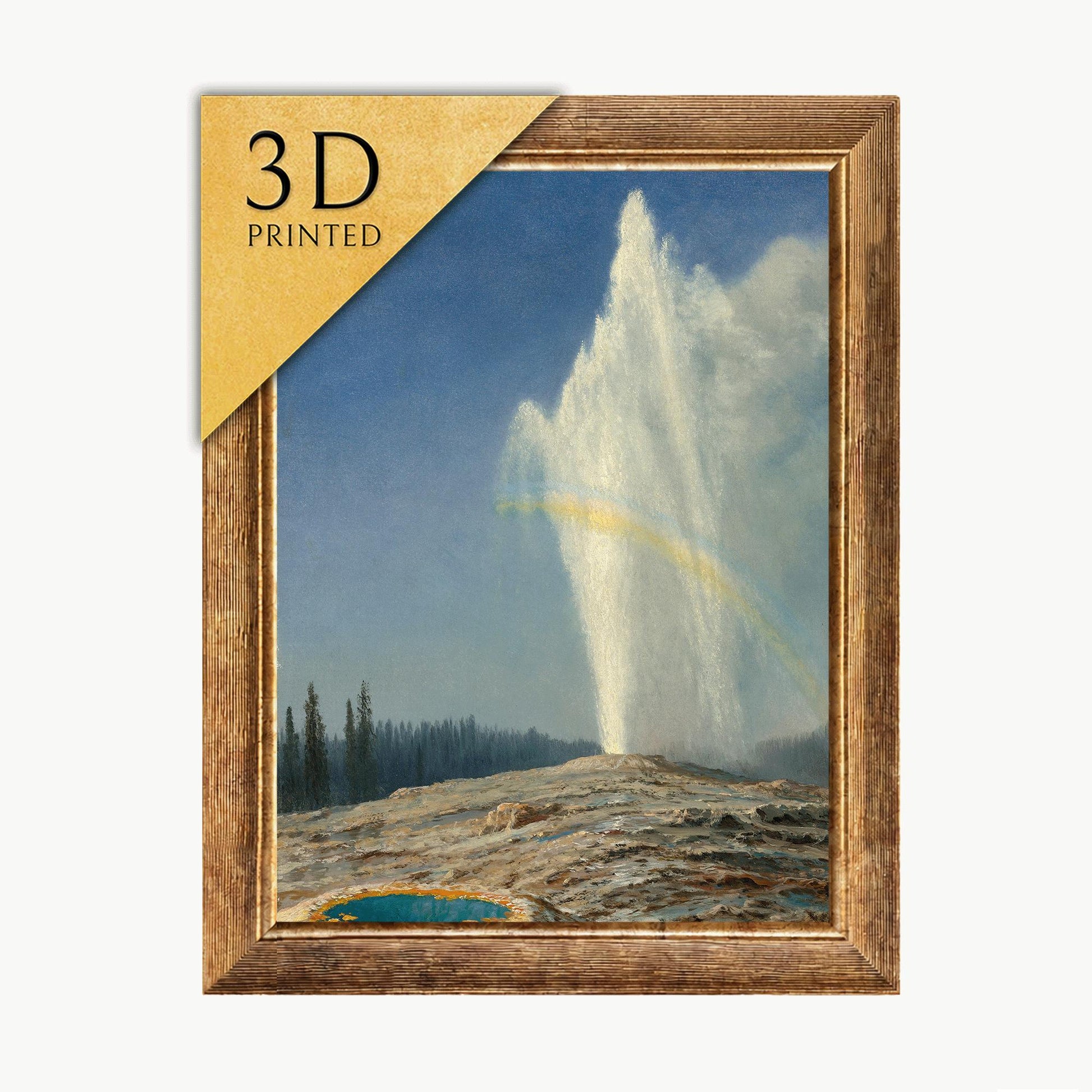 Old Faithful by Albert Bierstadt: 3D Textured Print