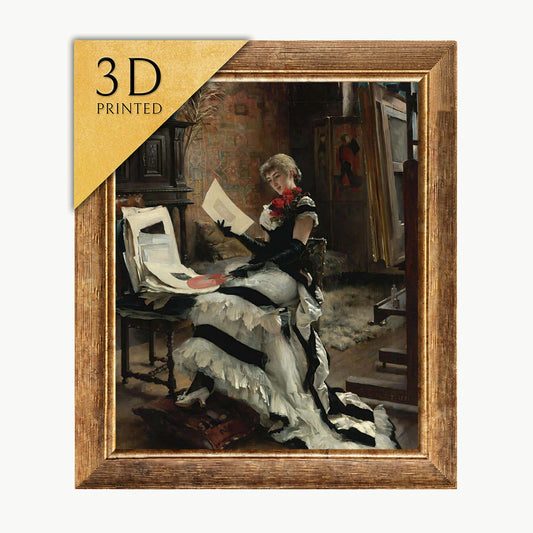 Albert Edelfelt Painting: Chez L’artiste, 3D Textured Print