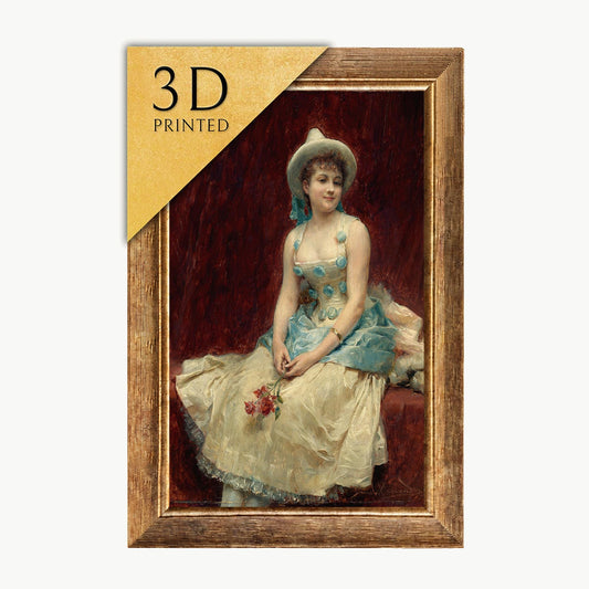 Pierrette Painting by Daniel Morillo: Textured 3D Print