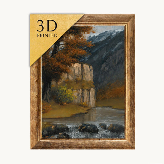 Gustave Courbet Landscape Print: 3D Textured Oil Painting Reproduction