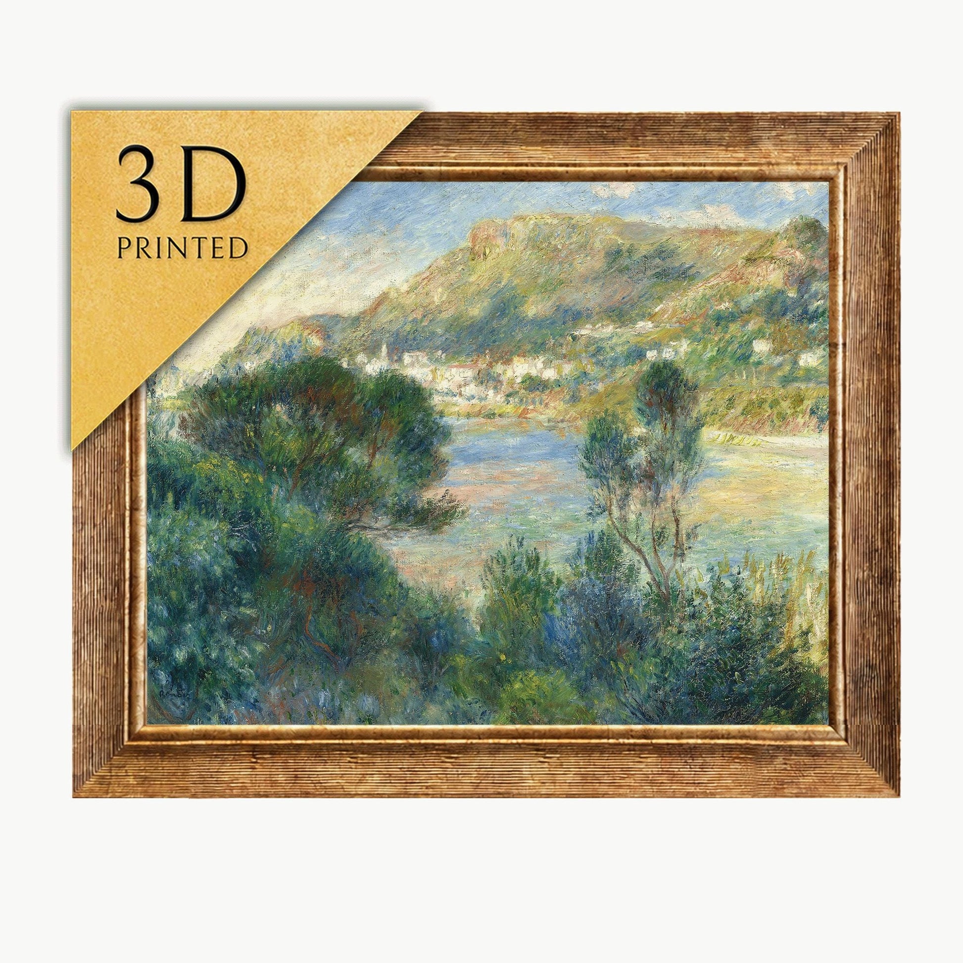 Pierre Renoir: View of Monte Carlo, 3D Printed Oil Painting Replica