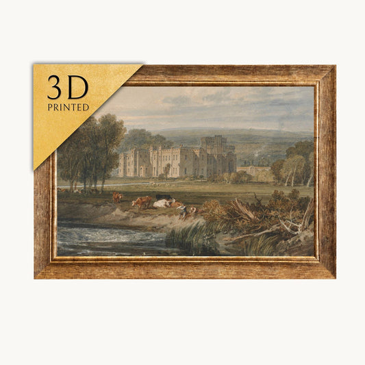 Joseph Turner Hampton Court Print: 3D Textured Oil Painting Reproduction