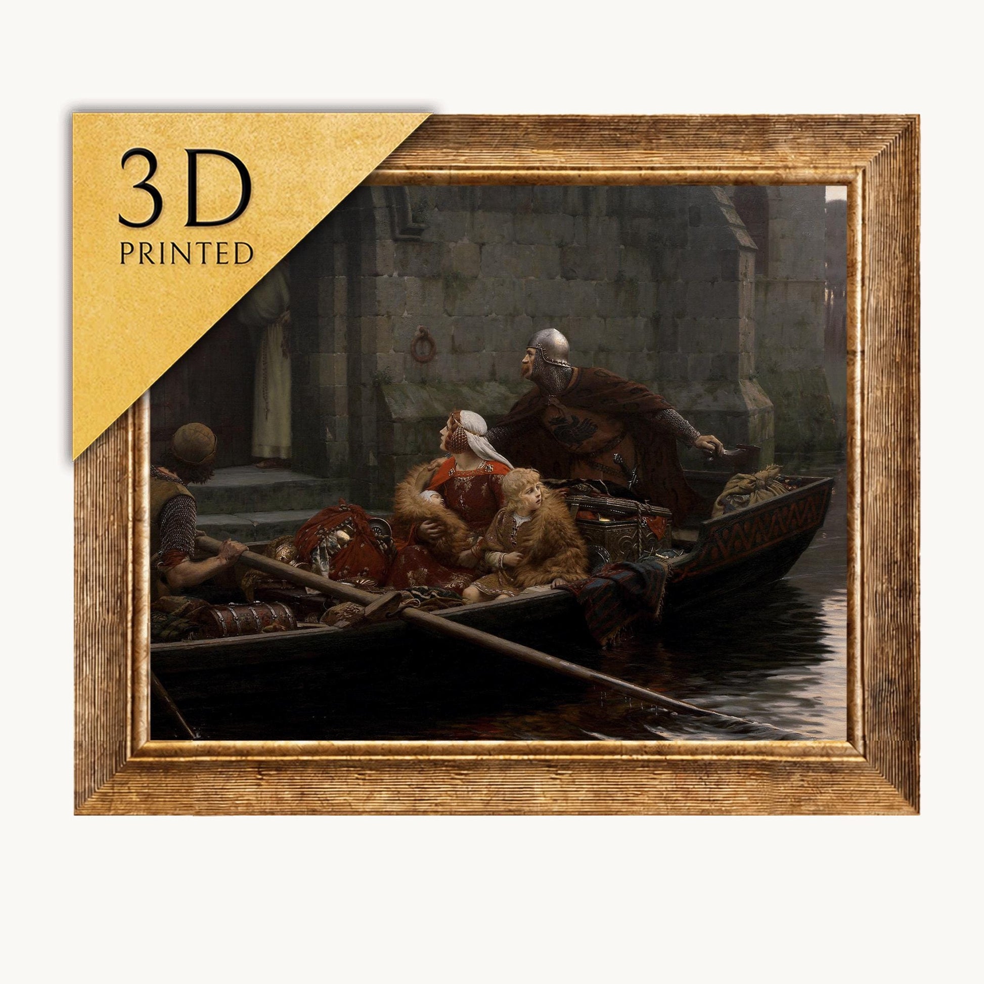 Edmund Blair 'In Time Of Peril' 3D Printed Oil Painting Replica