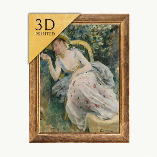 Carl Larsson Rokoko 3D Print: Textured Oil Painting Reproduction