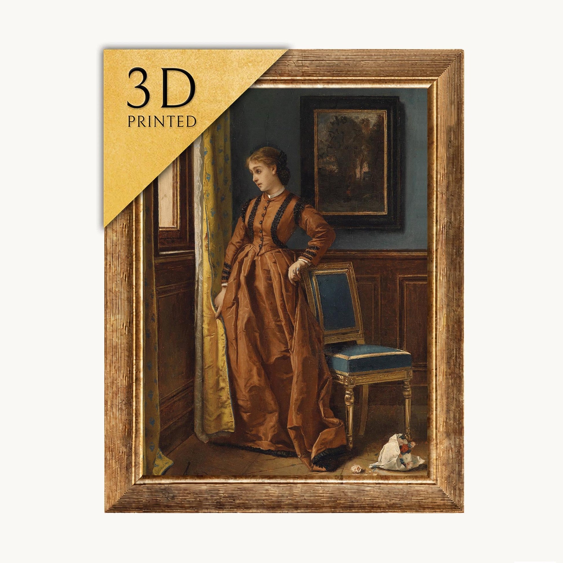 Déjà by Alfred Stevens: 3D Textured Print, Museum Quality