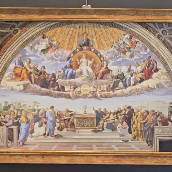 Raphael's Disputation of the Holy Sacrament: 3D Textured Print