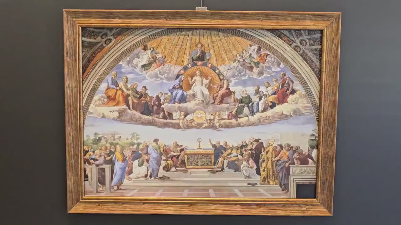 Raphael's Disputation of the Holy Sacrament: 3D Textured Print