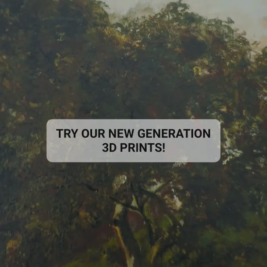 Julian Ashton Painting: Evening, Merri Creek - 3D Printed Canvas Art
