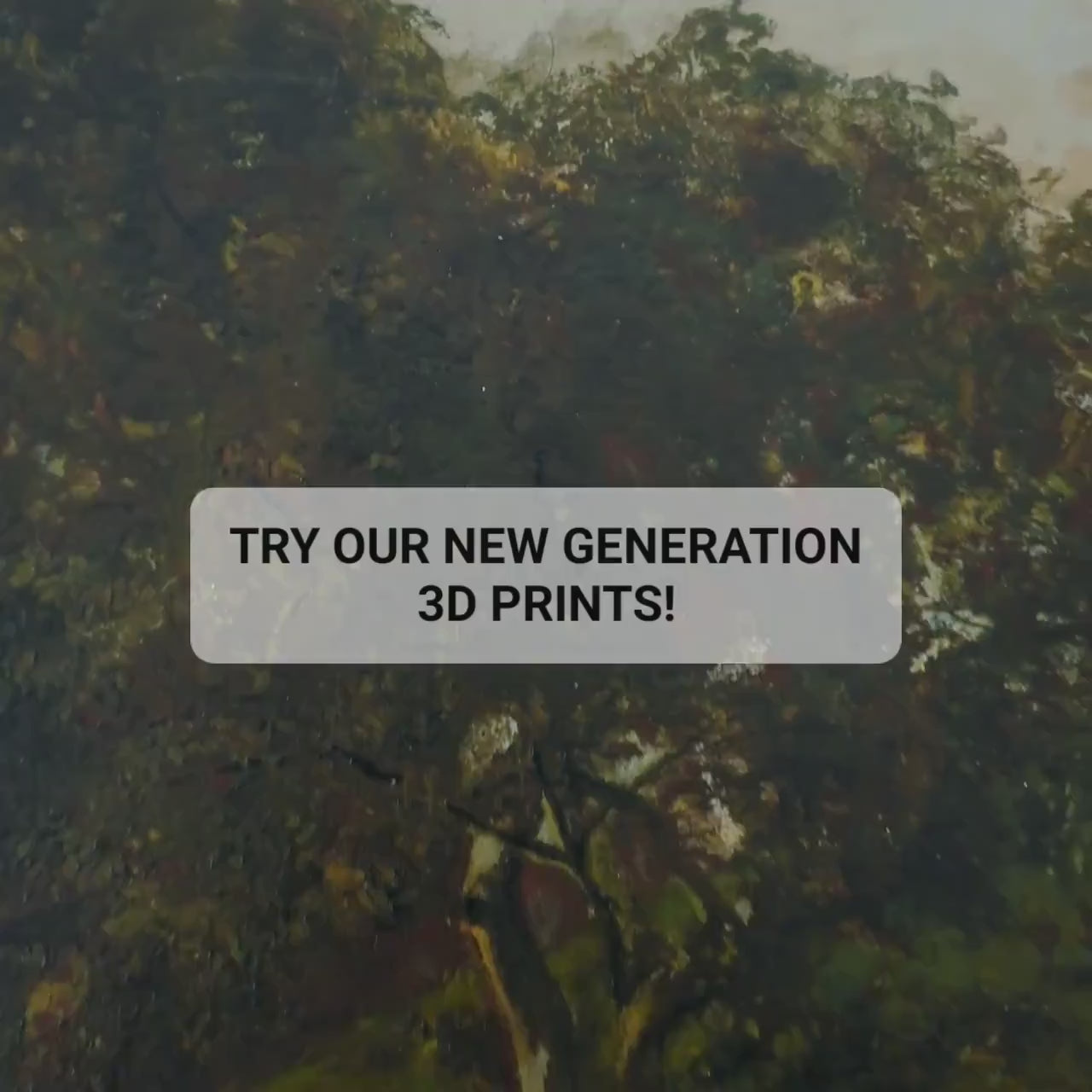 Julian Ashton Painting: Evening, Merri Creek - 3D Printed Canvas Art