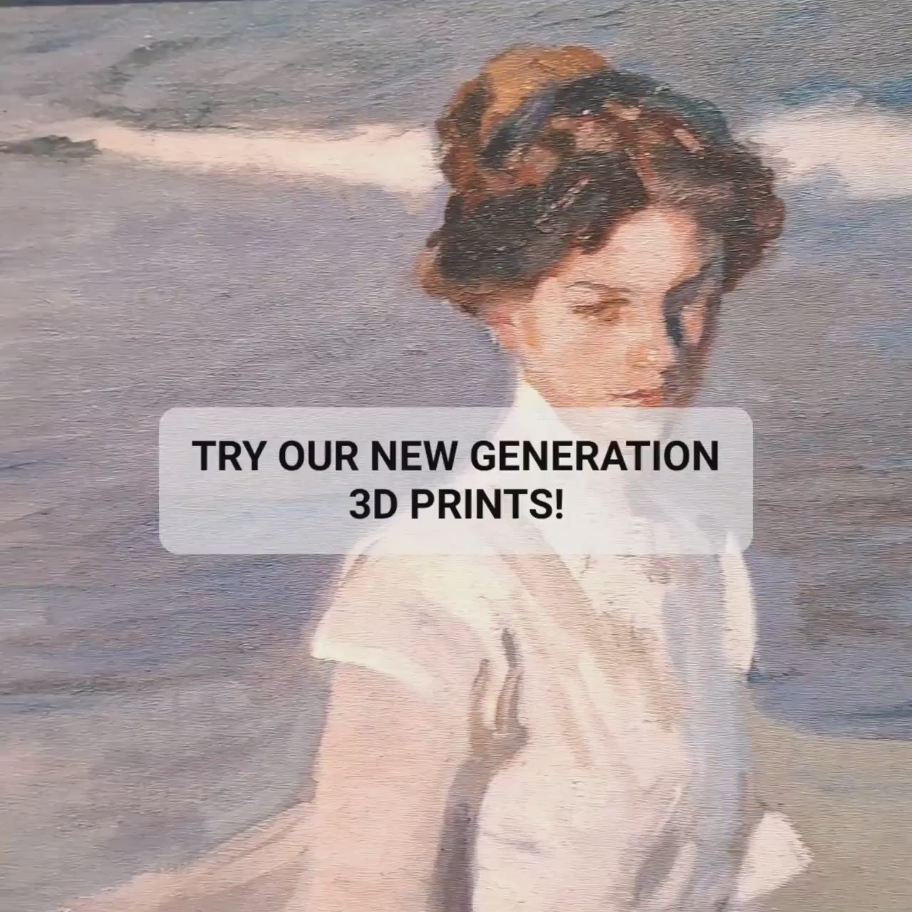 Joaquin Sorolla Seashore Print: 3D Textured Vintage Art