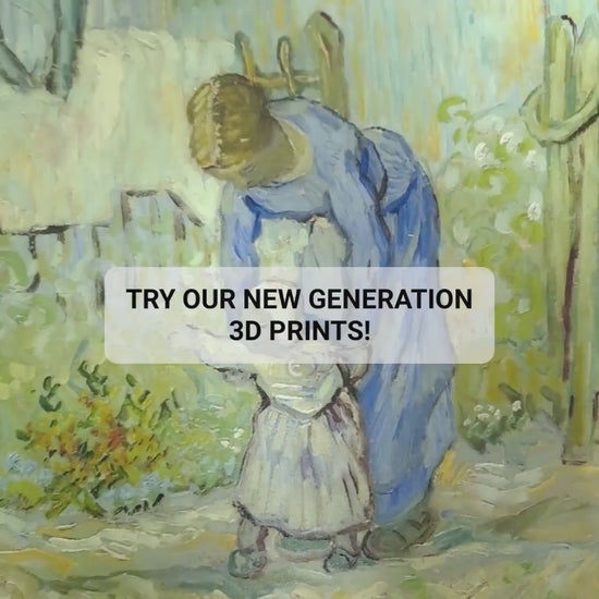 Van Gogh 'First Steps': Textured 3D Print Art
