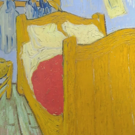 The Bedroom by Vincent Van Gogh, 3d Printed with texture and brush strokes looks like original oil-painting, code:127