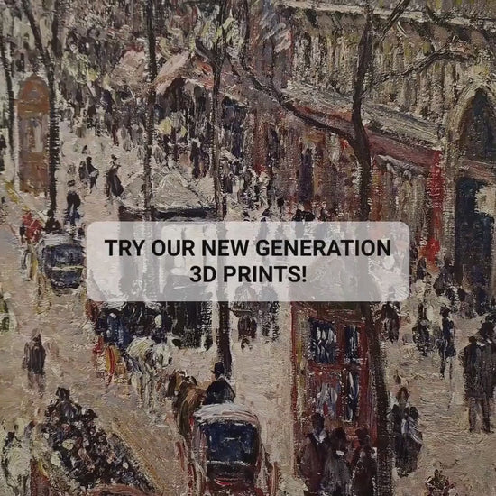 Camille Pissarro: Boulevard Montmartre 3D Textured Print