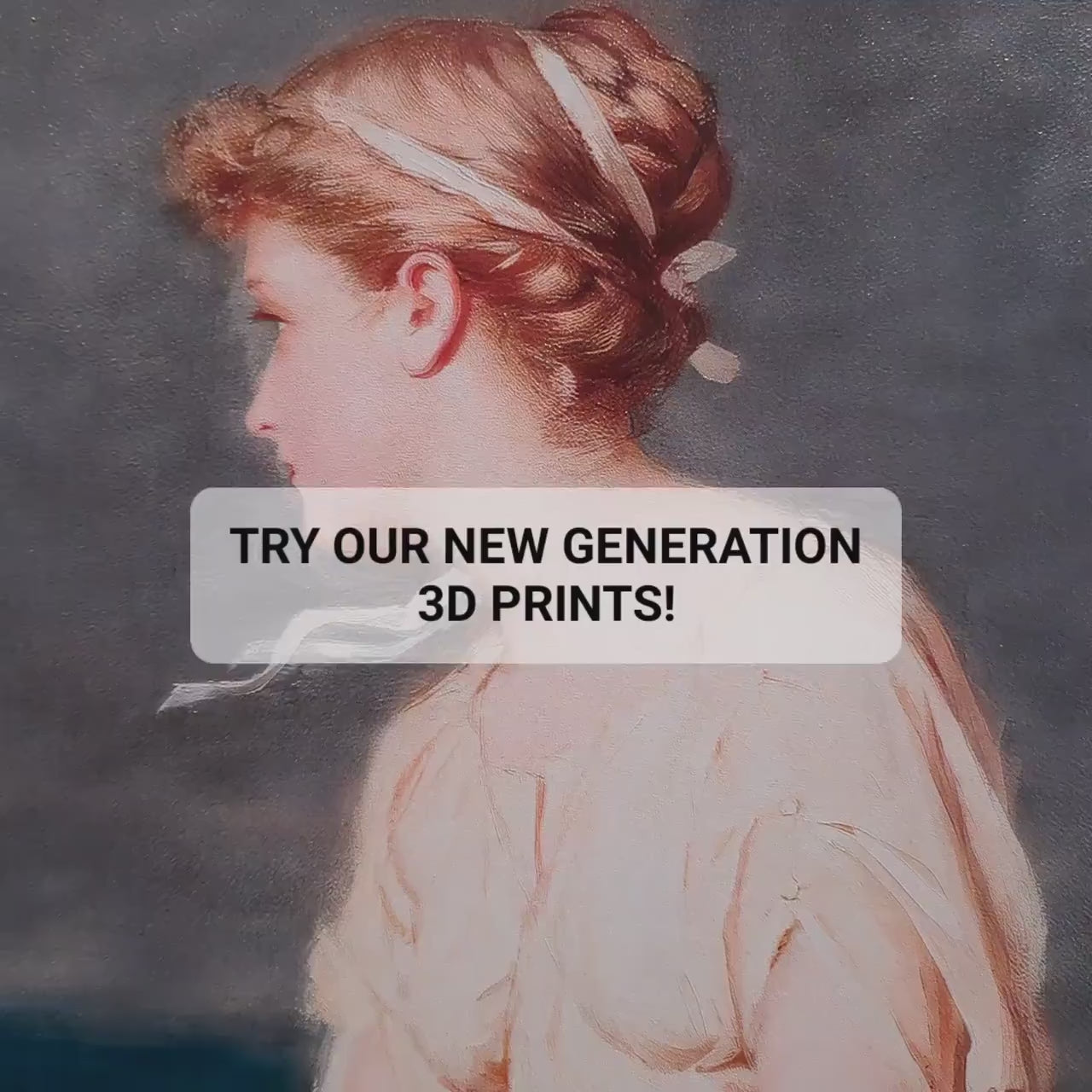 Miranda by Waterhouse: 3D Textured Print, Looks Like Original Oil Painting