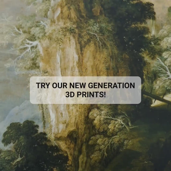 Kerstiaen de Keuninck: Mountainous Landscape 3D Print - Textured Oil Painting