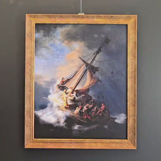 Rembrandt: The Storm on the Sea of Galilee - 3D Textured Print