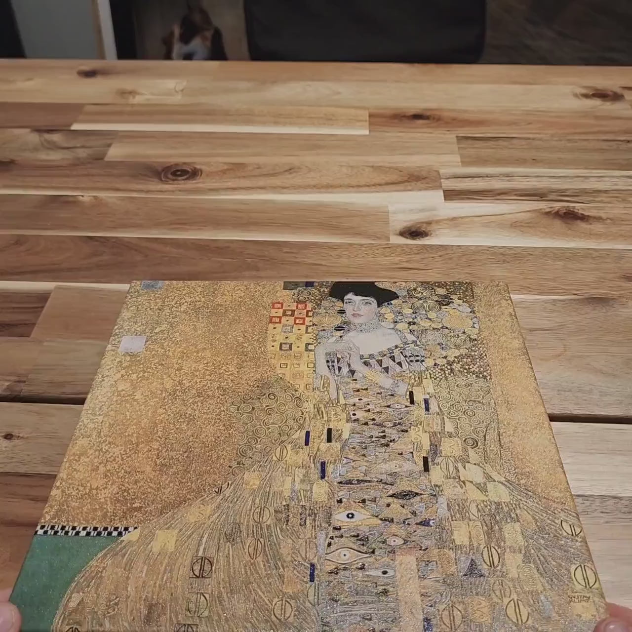 Adele Bloch-Bauer I 3D Print by Gustav Klimt: Textured Art Reproduction