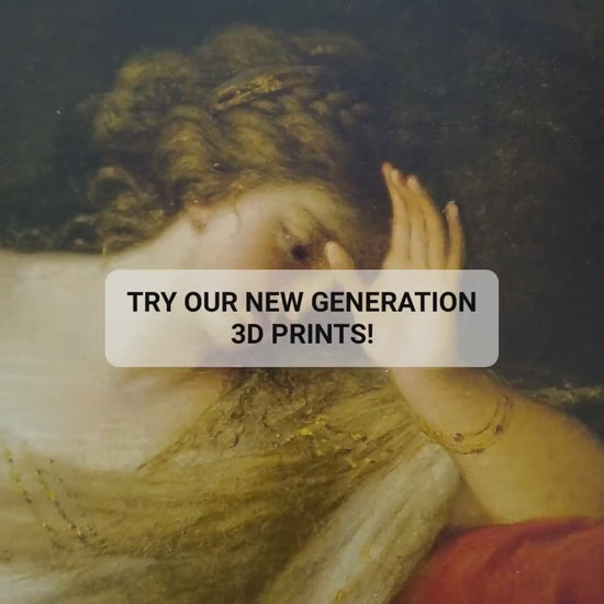 Ariadne Abandoned by Theseus 3D Print: Angelica Kauffman Textured Oil Painting Reproduction