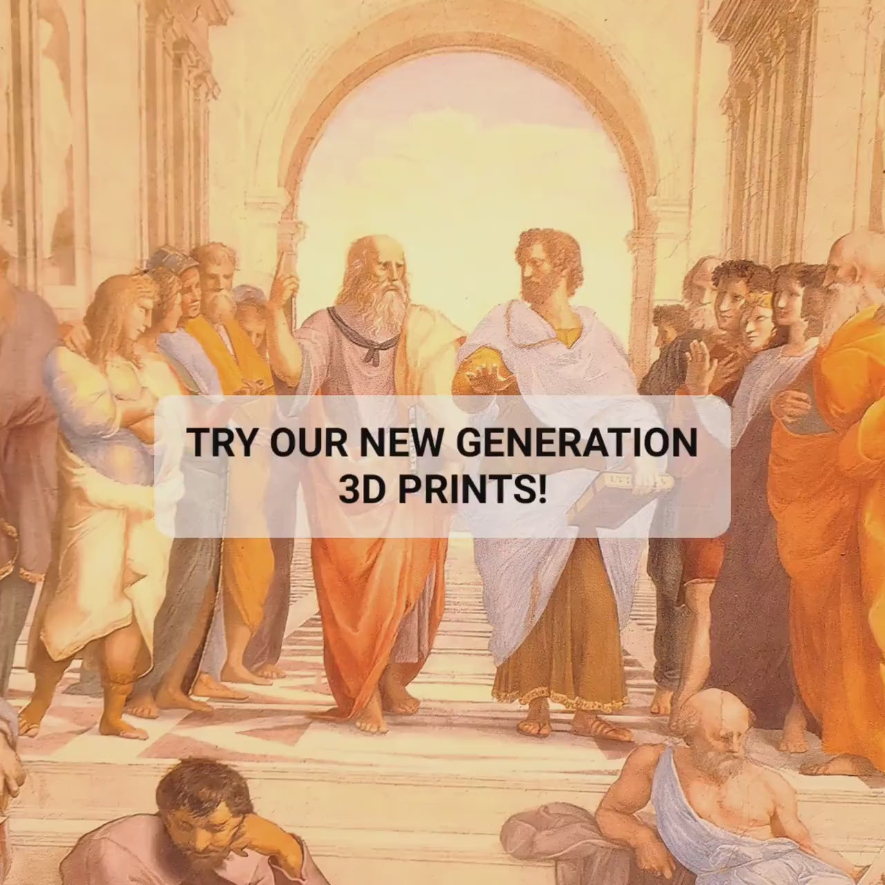 The School of Athens Print by Raffaello Sanzio: 3D Textured Art