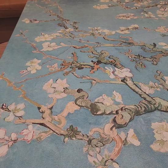 Almond Blossom by Vincent Van Gogh, 3d Printed with texture and brush strokes looks like original oil-painting, code:056