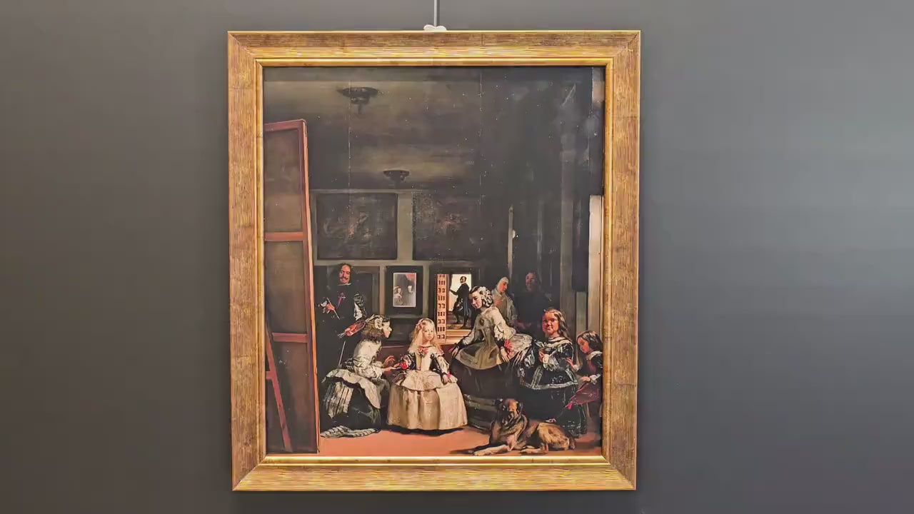 Las Meninas 3D Print: Diego Velázquez Textured Oil Painting Replica