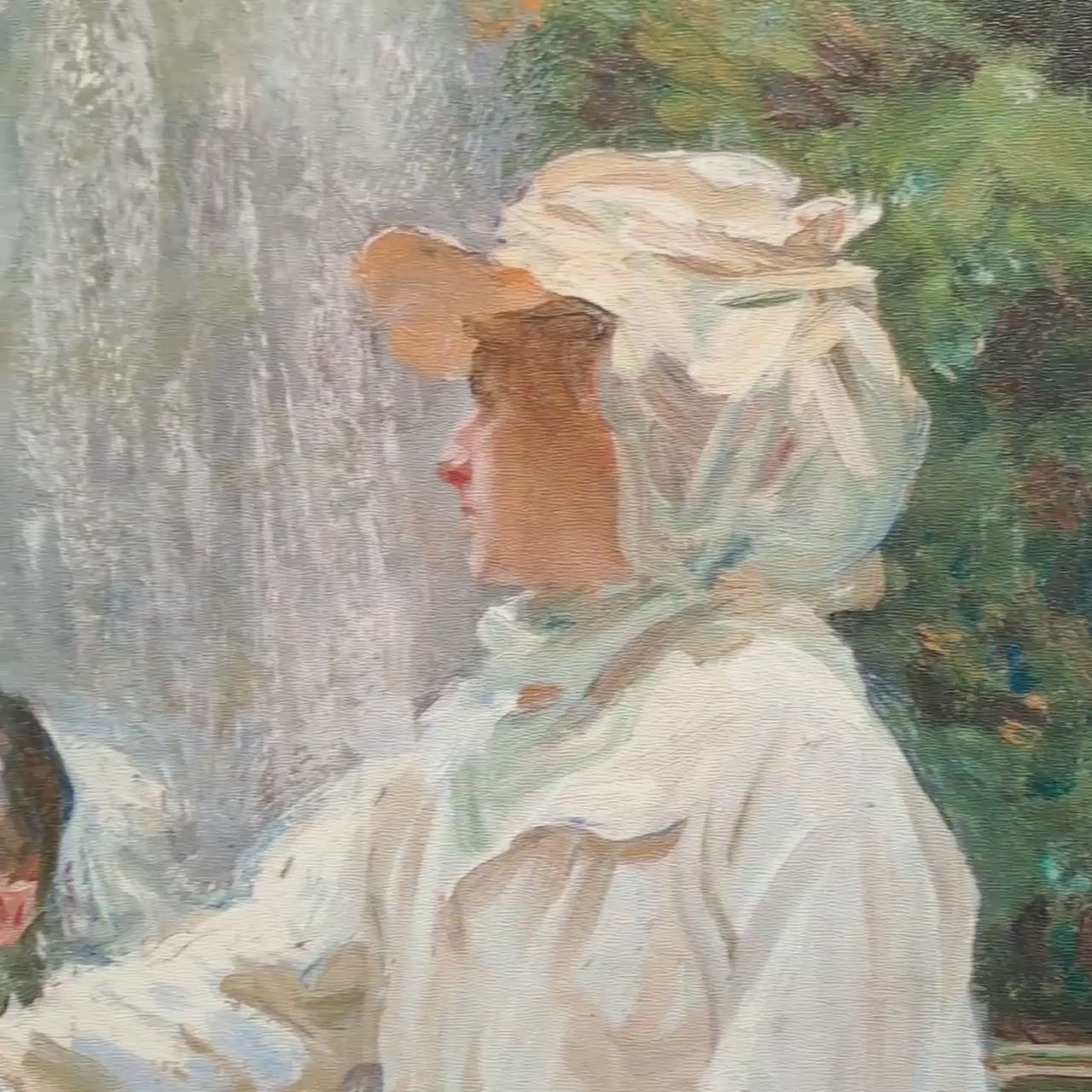 The Fountain by John Singer Sargent: 3D Textured Print