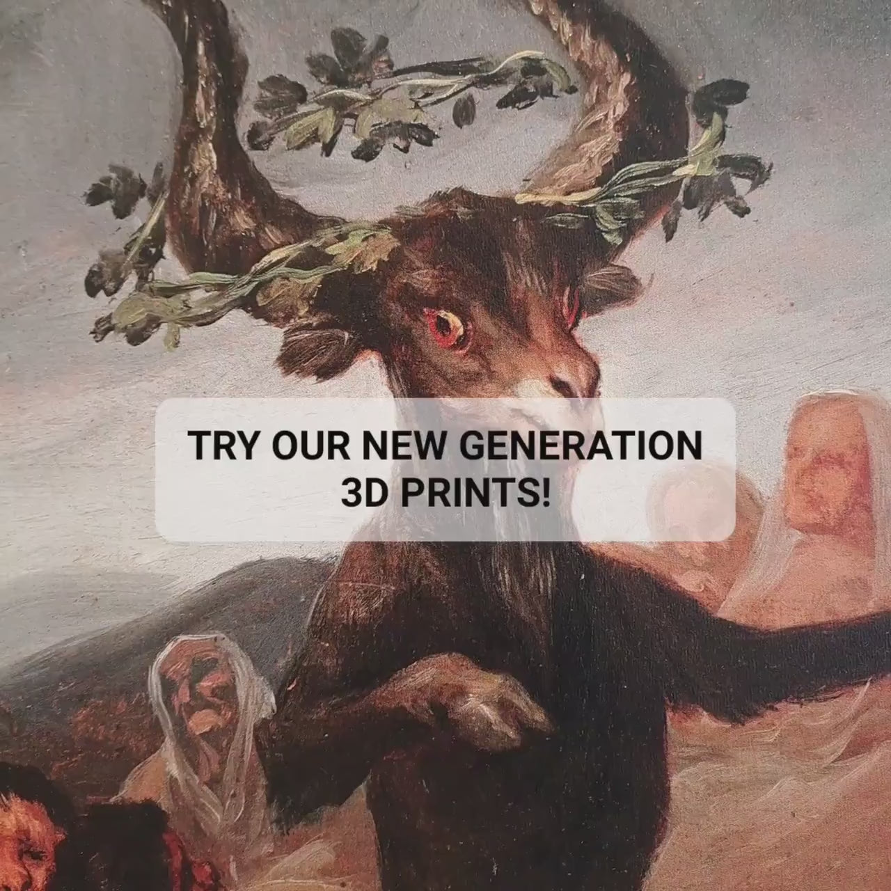 Witches' Sabbath by Goya: 3D Textured Oil Painting Reproduction