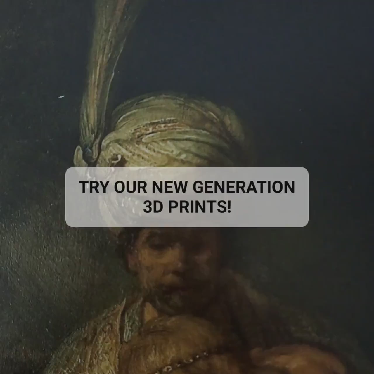 Rembrandt's David and Jonathan: 3D Textured Art Print